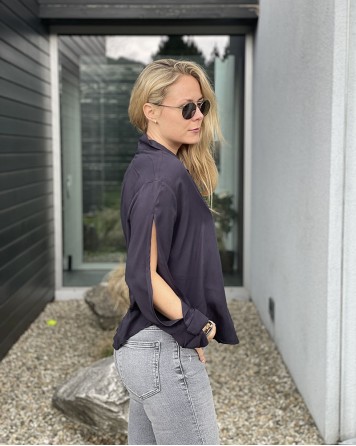 Košile dámská OneTeaspoon SIG MARGAUX tmavě modrá